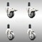 Service Caster 3.5 Inch 316SS Thermoplastic Rubber 1-3/8 Inch Stem Caster Lock Brake SCC, 2PK SCC-SS316TTLEX20S3514-TPRB-2-S-2-138 - alternate 1